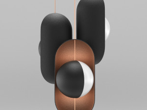 moonlight pendant lamp vertical 3D-Modell