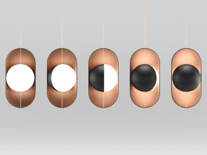 moonlight pendant lamp vertical Modelo 3D