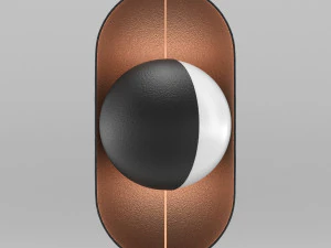 moonlight pendant lamp vertical 3D Model