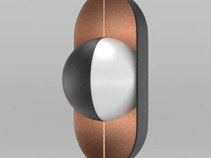 moonlight pendant lamp vertical 3D Model