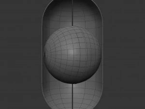 moonlight pendant lamp vertical 3D Model