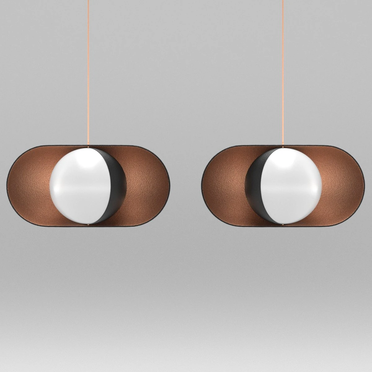 moonlight pendant lamp horizontal 3D Model .c4d .max .obj .3ds .fbx .stl .blend 