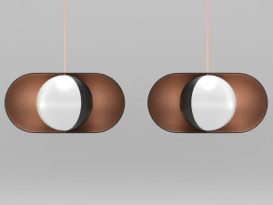 maanlicht hanglamp horizontaal 3D Model