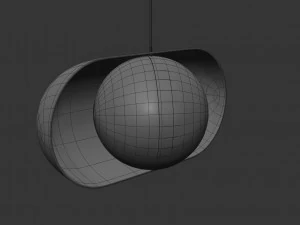 moonlight pendant lamp horizontal 3D Model