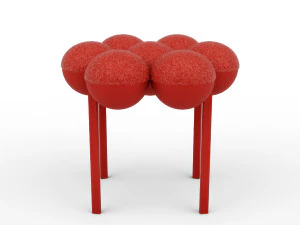 Saturn-Hocker 3D Modell