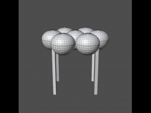 saturn pouffe 3D-Modell