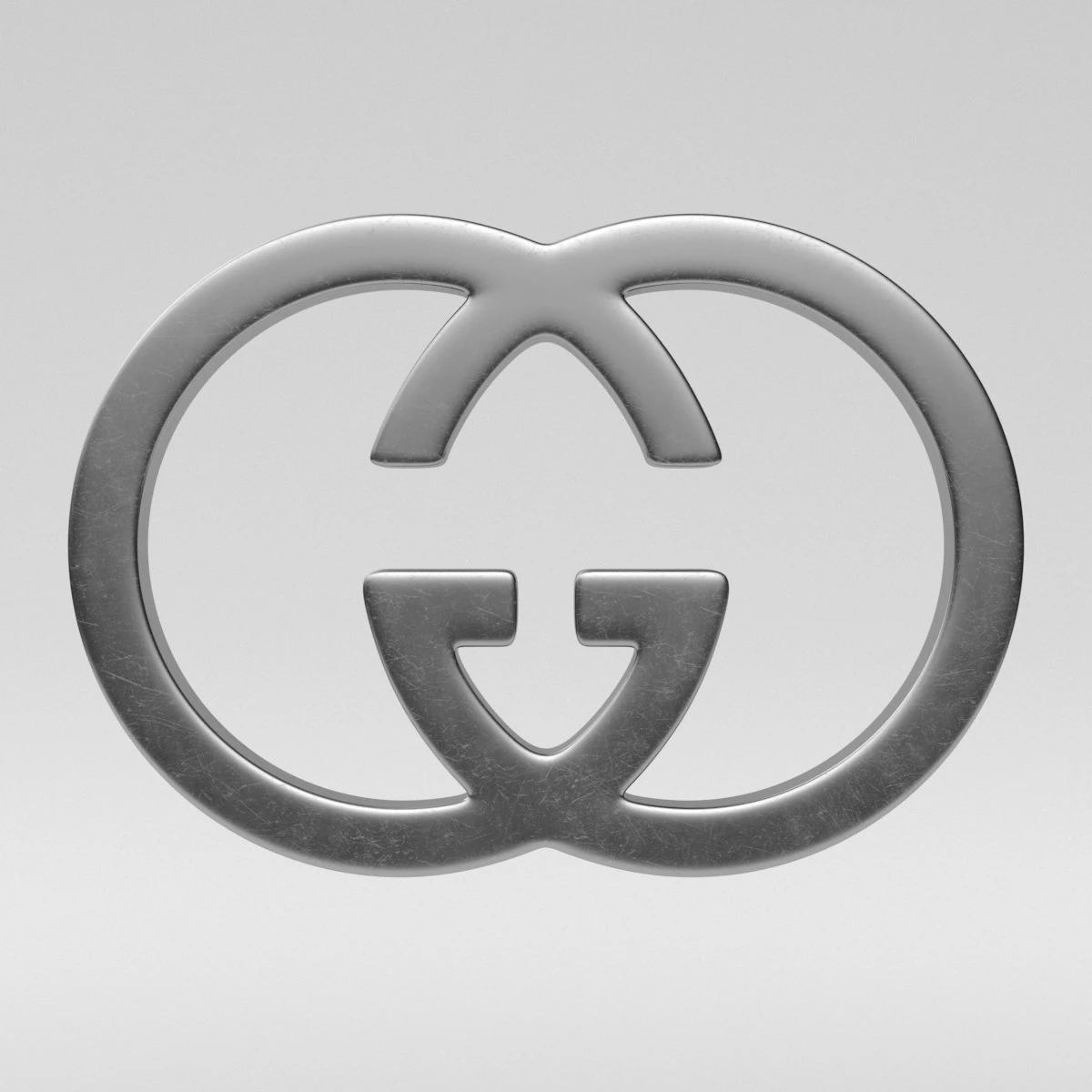 gucci cast metal label 3D Model .c4d .max .obj .3ds .fbx .stl .blend 