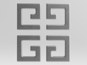 givenchy cast metal label Modelo 3D