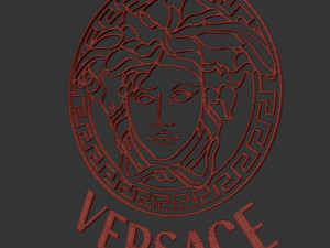 versace cast metal label 3Dモデル
