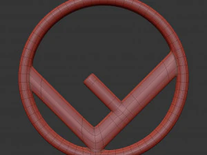 Fendi cast metal label 3D Model