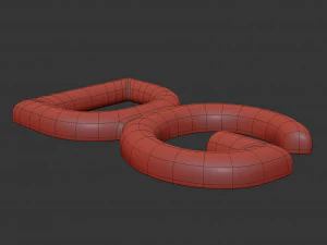 杜嘉班纳铸造金属标签 3D 模型