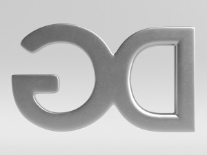 dolce and gabbana cast metal label 3D Model