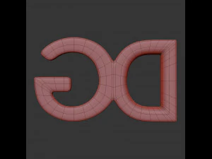 杜嘉班纳铸造金属标签 3D 模型