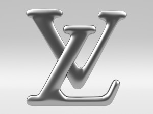 Louis Vuitton logo 3D Model in Jewellery 3DExport