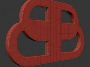 balenciaga cast metal label 3D Model