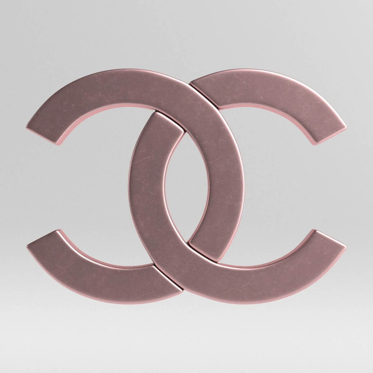 chanel cast metal label 3D Model .c4d .max .obj .3ds .fbx .stl .blend 