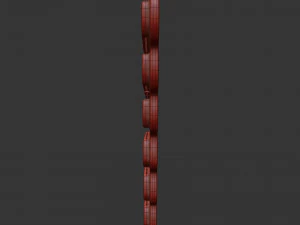 armani cast metal label 3D Model
