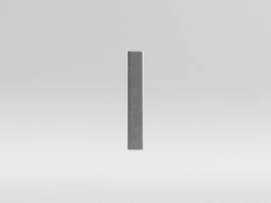 prada cast metal label 3D Model