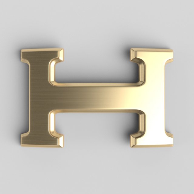 hermes cast metal label 3Dモデル .c4d .max .obj .3ds .fbx .stl .blend 