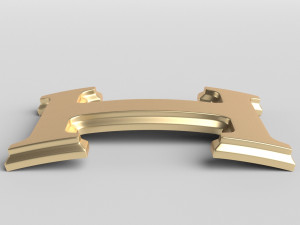 hermes cast metal label 3Dモデル