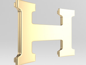 hermes cast metal label 3Dモデル