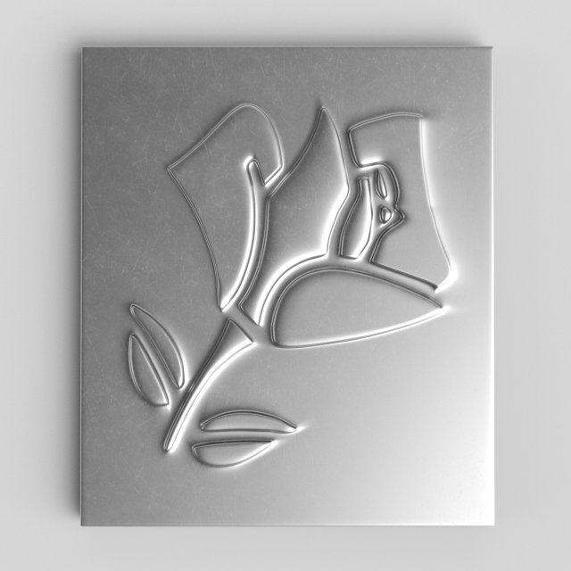 lancome cast metal label 3Dモデル .c4d .max .obj .3ds .fbx .stl .blend 