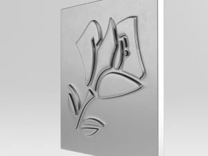 lancome cast metal label 3D Model