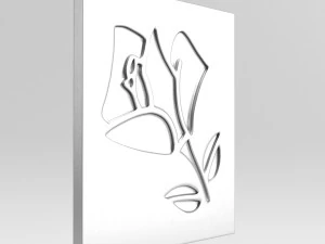 lancome cast metal label 3D Model
