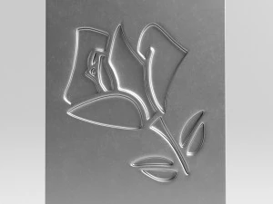 lancome cast metal label 3D Model