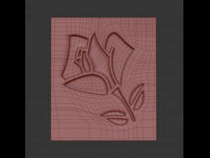 lancome cast metal label 3D Model