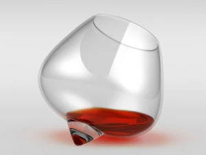 spin whisky glass 3D Model