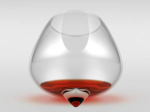 spin whisky glass 3D Model
