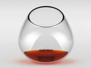 spin whisky glass 3D Model