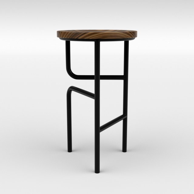 blend high stool 3D Модель .c4d .max .obj .3ds .fbx .stl .blend 