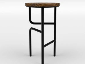 混合高脚凳 3D 模型