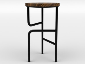 blend high stool 3D Модель