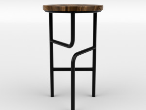 blend high stool 3D Модель