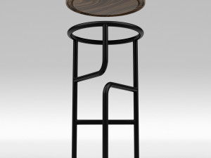 blend high stool 3D Модель
