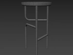 blend high stool 3D Model