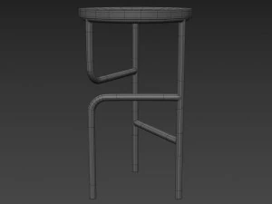 blend high stool 3D Model