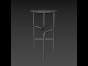 blend high stool 3D Model