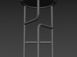 blend high stool 3D Модель