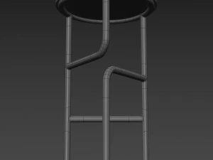 blend high stool 3D Model