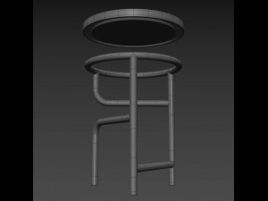 blend stool 3D Modell