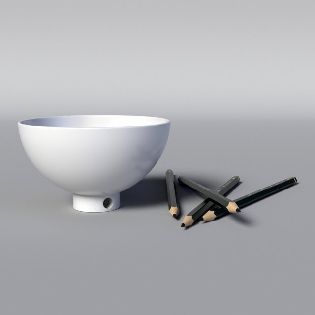 bowl sharpener 3D Model .c4d .max .obj .3ds .fbx .stl .blend