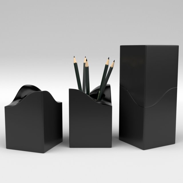 pencil holder 3D 모델 .c4d .max .obj .3ds .fbx .stl .blend 