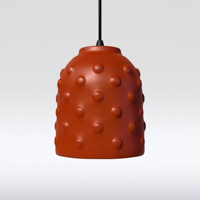 touch pendant lamp polka dot Modelo 3D .c4d .max .obj .3ds .fbx .stl .blend 