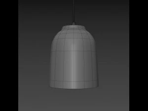 lampada a sospensione touch piatta Modello 3D