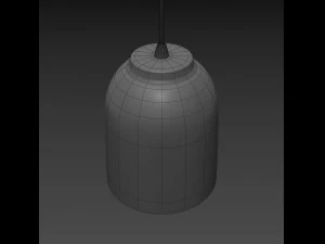 lampada a sospensione touch piatta Modello 3D