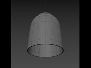 lampada a sospensione touch piatta Modello 3D